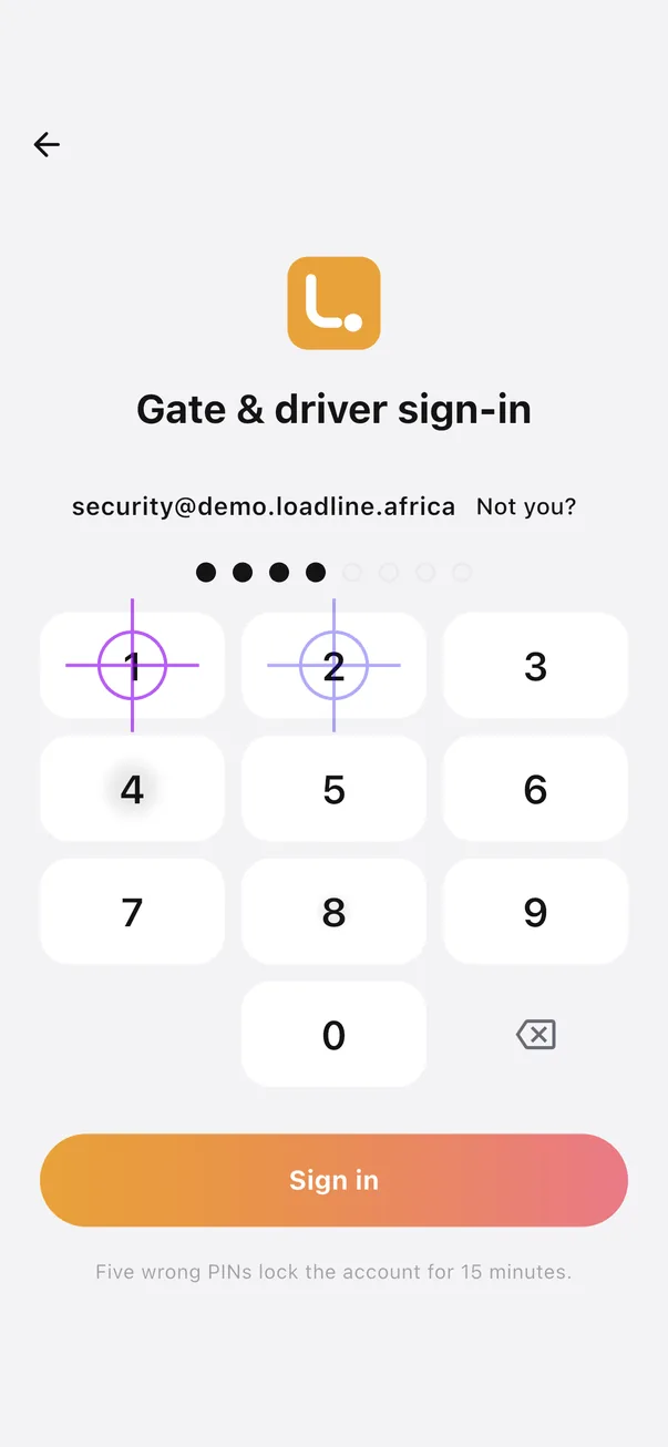 Four digits, no keyboard